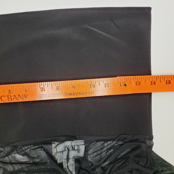 Joseph Ribkoff Sheer Top Womens Size 14 Black Long Sleeve With Cowl Neck Classic - Picture 6 of 7